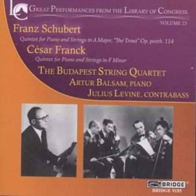 String Quintets (Budapest String Quartet, Balsam)