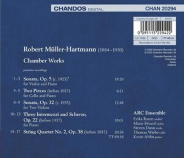 Chamber Works By Robert Müller-Hartmann