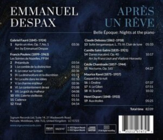 Emmanuel Despax: Après Un Rêve