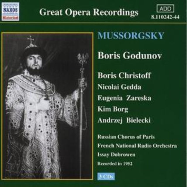 Boris Godunov (Dobrowen, Christoff, Gedda, Zareska, Borg)