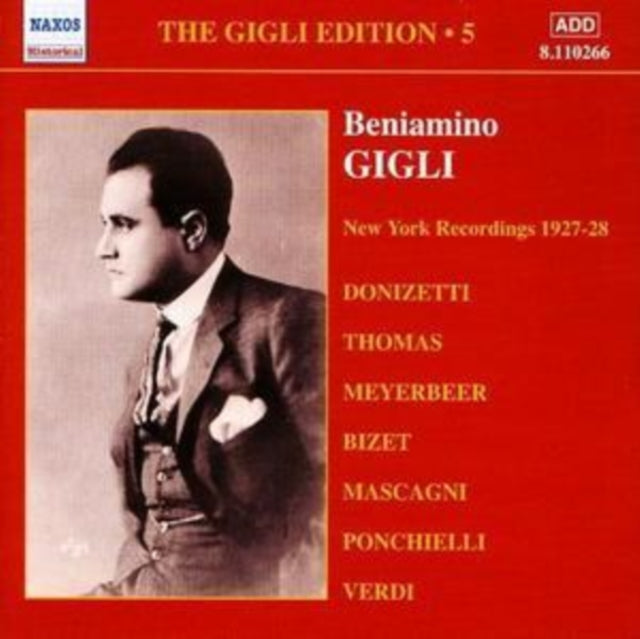 Gigli Edition Vol. 5 - New York Recordings 1927 - 28