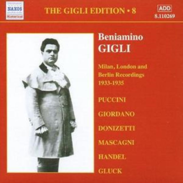 Gigli Edition Vol. 8, The: 1933 - 1935
