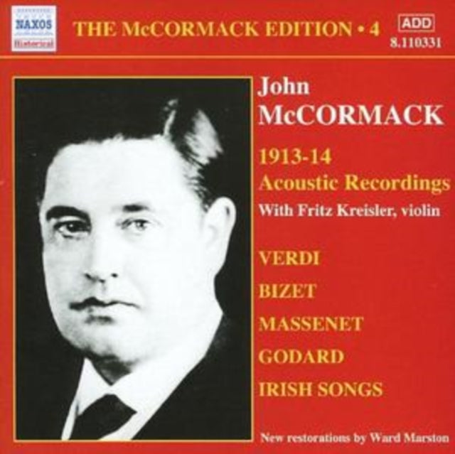 Mccormack Edition Vol. 4: 1913 - 14 Acoustic Recordings