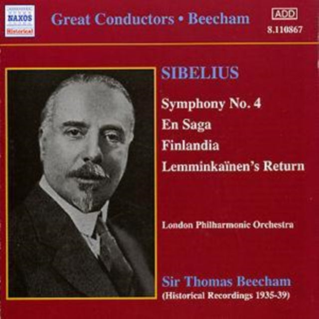 Symphony No. 4, En Saga, Finlandia (Beecham, Lpo)