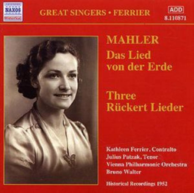 Das Lied Von Der Erde, 3 Ruckert-lieder (Ferrier, Walter)