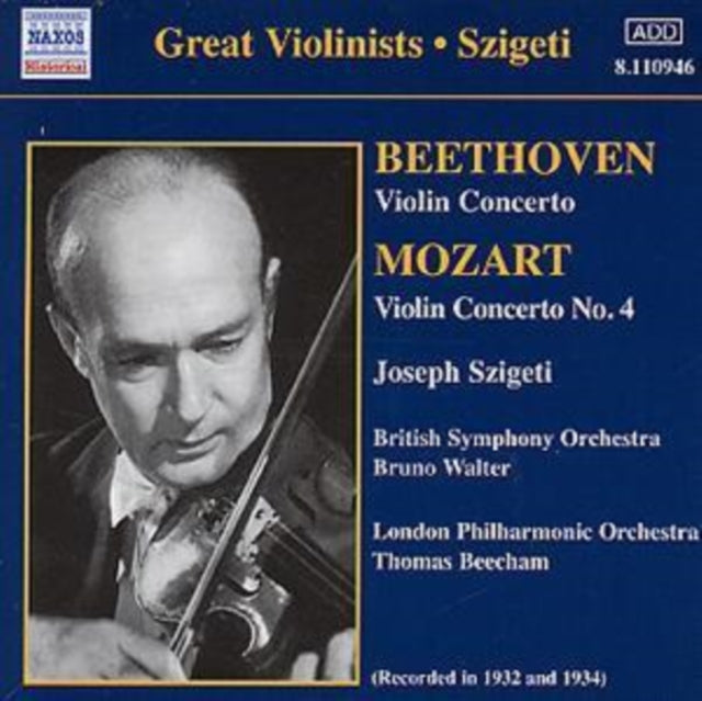 Great Violinists - Szigeti (Violin Concerto / Violin Concerto No.