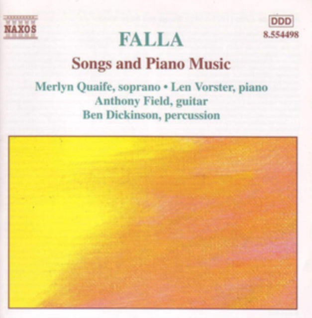 Falla: Songs and Piano Music