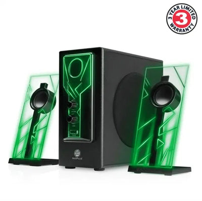 GOgroove Bass PULSE 2.1 Speakers (Green)