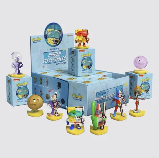 (Box Of 12 Units) Freenys Hidden Dissectibles: Spongebob Squarepants (Series 4) - Super Edition