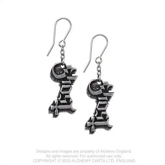 Ghost Logo Dropper Earrings