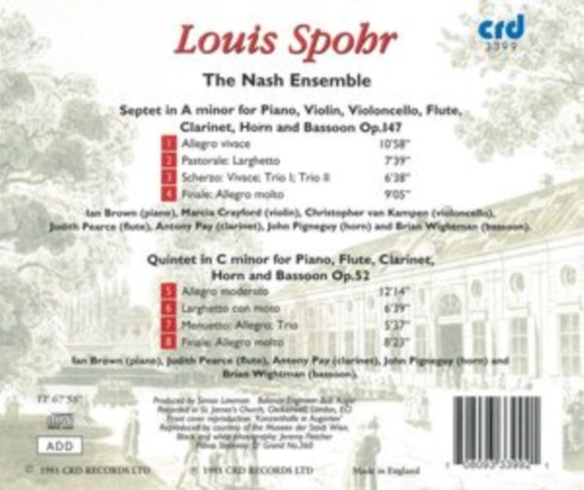 Louis Spohr: Septet in a Minor for Piano, Violin, Violoncello,...