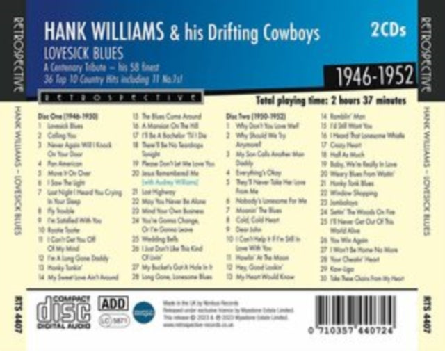 Lovesick Blues: A Centenary Tribute