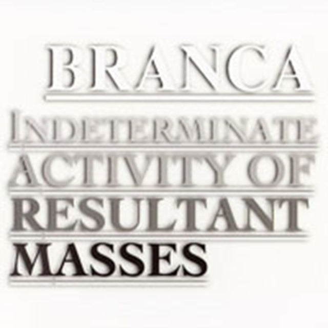 Indeterminate Activity of Resultant Masses [us Import]