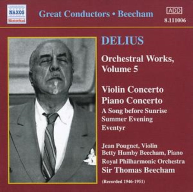 Orchestral Works Vol. 5 (Beecham, Rpo, Pougnet)