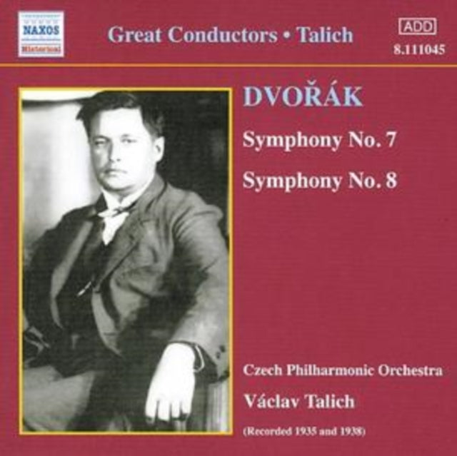 Symphonies Nos. 7 and 8 (Talich, Czech Po)