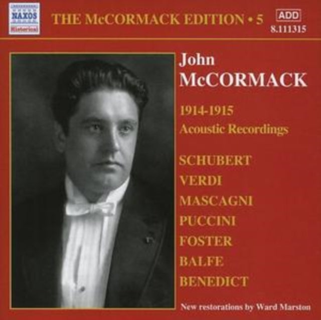 Mccormack Edition 5, The: 1914 - 15 Acoustic Recordings