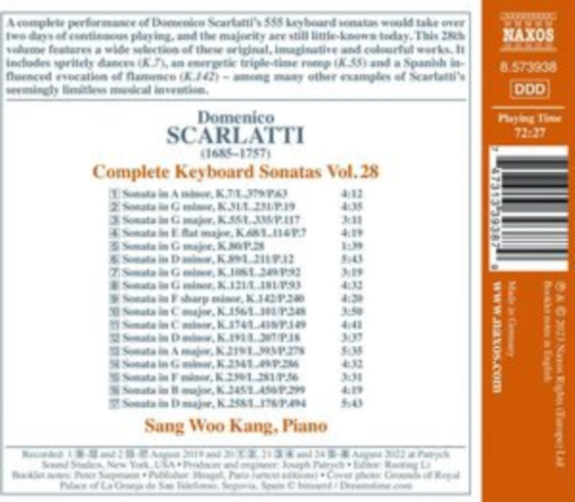 Domenico Scarlatti: Complete Keyboard Sonatas
