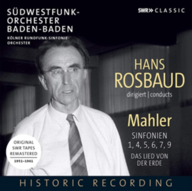 Hans Rosbaud Conducts Mahler: Sinfonien 1, 4, 5, 6, 7, 9