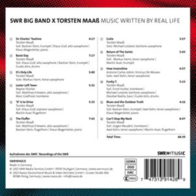 SWR Big Band X Torsten Maaß: Music Written By Real Life