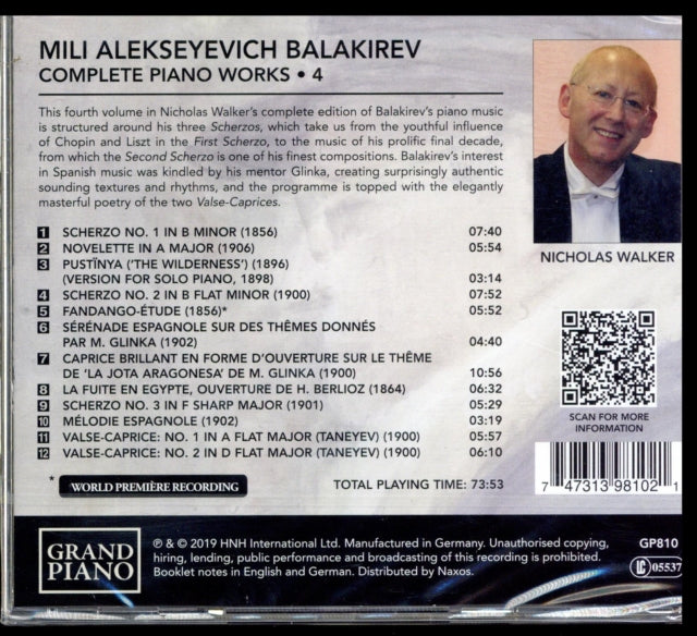 Balakirev: Complete Piano Works/Scherzi and Other Works
