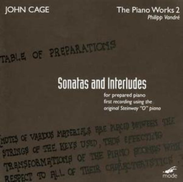 John Cage Volume 14-sonatas and Interludes