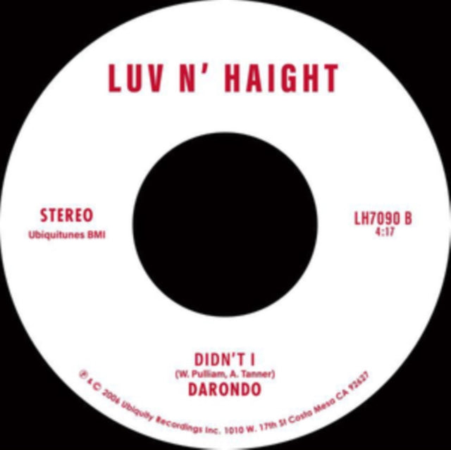Listen to My Song/Didn't I