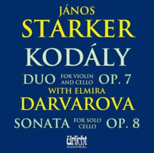 Duo For Violin And Cello. Op. 7 / Sonata For Solo Cello. Op. 8