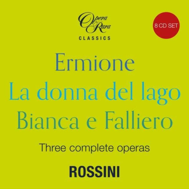 Rossini in 1819: Three Complete Operas