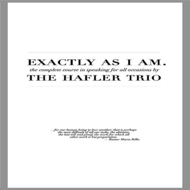 Exactly As I Am