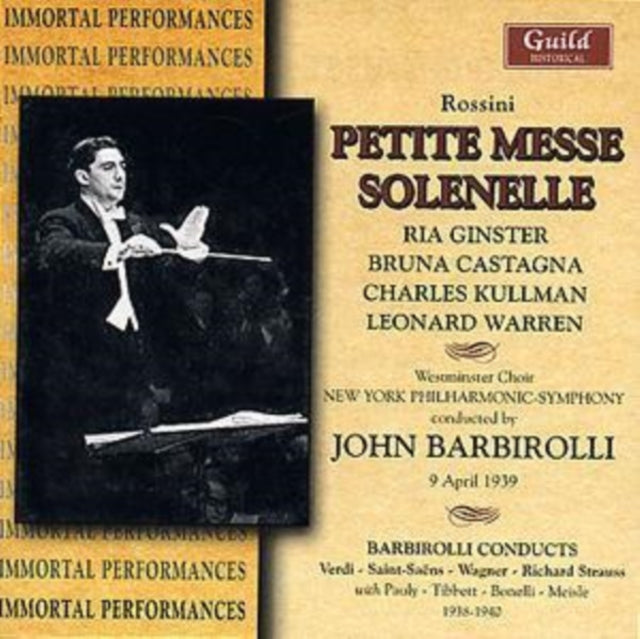 Petite Messe Solenelle and Other Works (Barbirolli, Nypo)