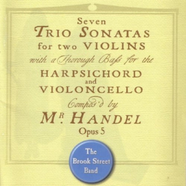 Trio Sonatas, Op. 5 (Brook Street Band)