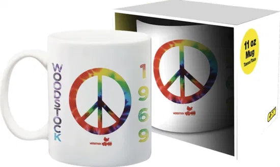 Woodstock Tie Dye Peace 11Oz Boxed Mug