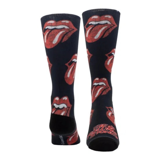 Rolling Stones All Over Distressed Socks (One Size)