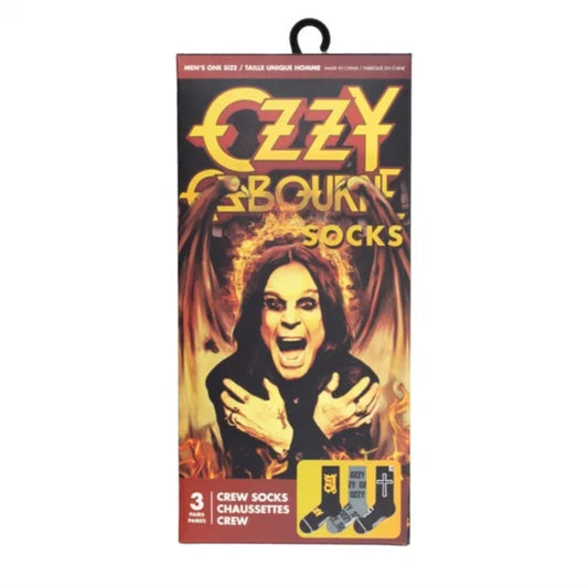 Ozzy Osbourne Socks 3 Pack In Gift Box (One Size)