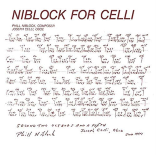 Niblock for Celli/Celli Plays Niblock