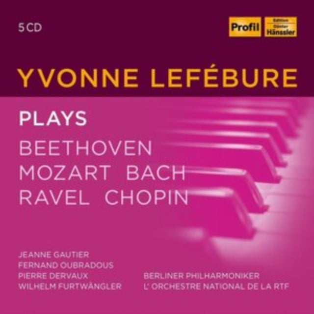 Yvonne Lefébure Plays Beethoven/Mozart/Bach/Ravel/Chopin