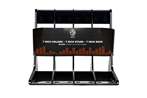 Vinyl Stand- 7 Inch Single Rack (Shaped - Hips Plastic) Black