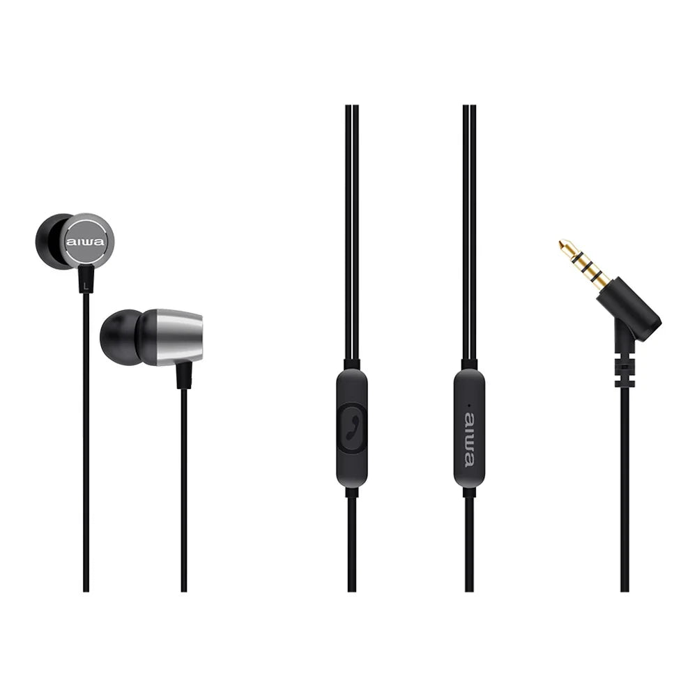 Aiwa - Estm-30Bk Ultra Compact Dynamic In-Earphone