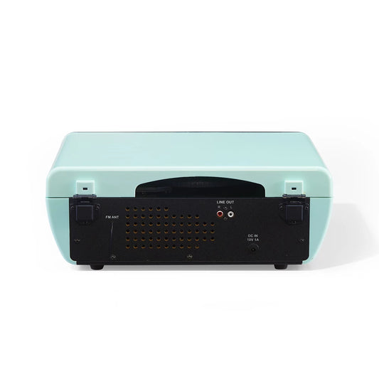 Powel 7-In-1 Record Player (Aqua Blue)