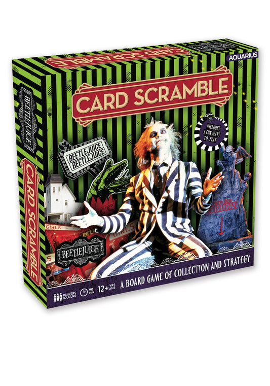 Beetlejuice Card Scramble Board Game