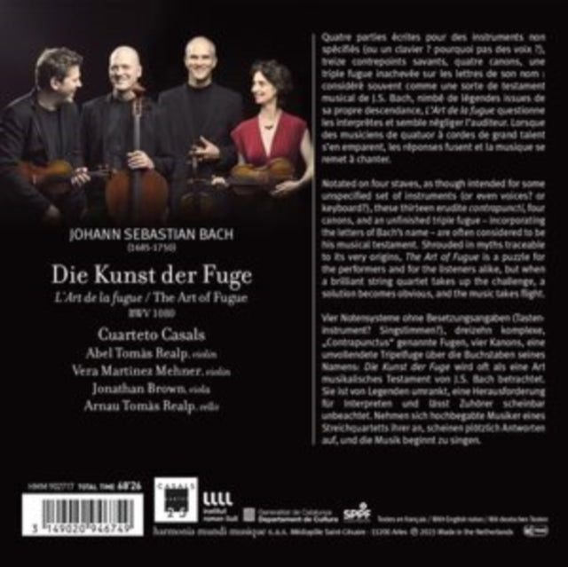 Johann Sebastian Bach: The Art of Fugue