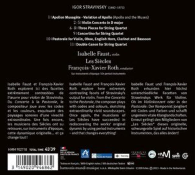 Stravinsky: Violin Concerto & Chamber Works