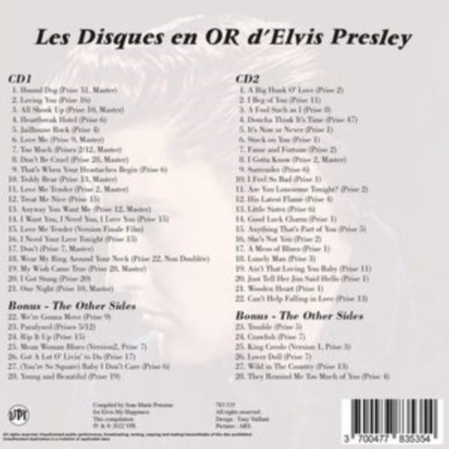 Disques En Or D'Elvis