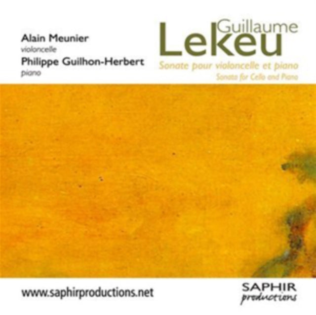 Guillaume Lekeu: Sonate Pour Violoncelle Et Piano