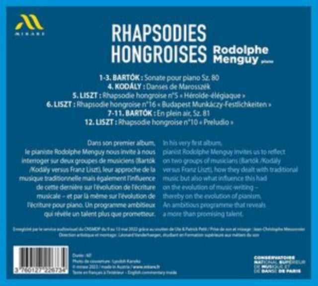 Rodolphe Menguy: Rhapsodies Hongroises