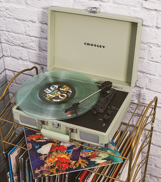 Cruiser Plus Deluxe Portable Turntable (Mint)- Now With Bluetooth Out
