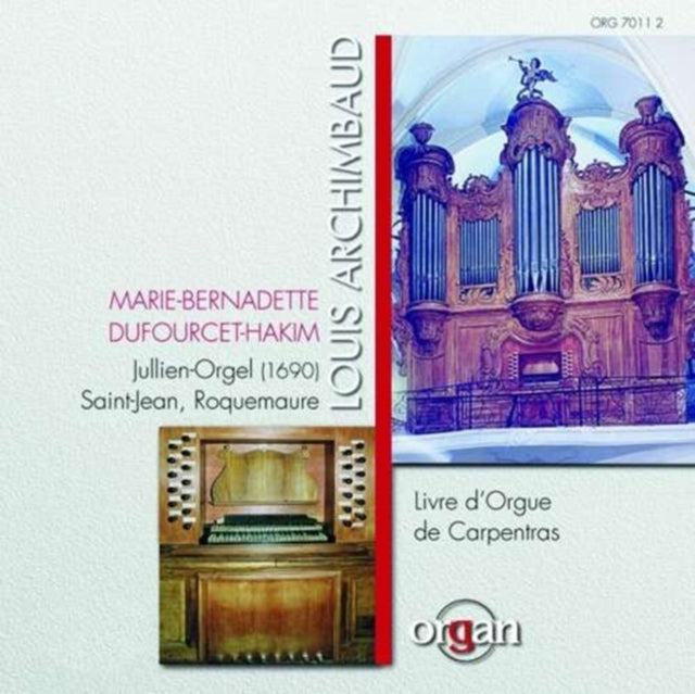 Livre D'orgue De Carpentras (Dufourcet-hakim)