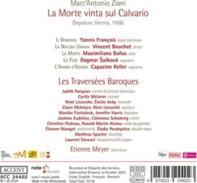 Marc'Antonio Ziani: La Morte Vinta Sul Calvario