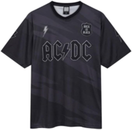 Ac/Dc Back In Black Rock Fc Football Shirt Small