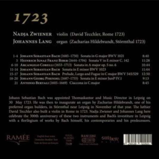 1723: Bach/Bertali/Biber/Corelli/Pisendel